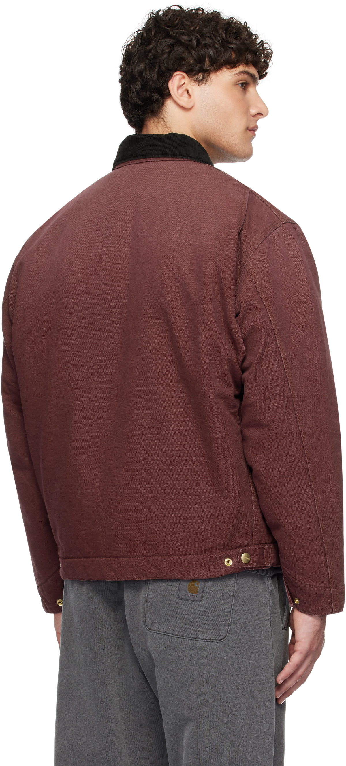 Carhartt Work In Progress Burgundy Winter OG Detroit Jacket