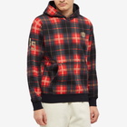 Air Jordan Men's Check Logo Popover Hoody in Fire Red/Dark Driftwood