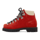 Proenza Schouler Red Lace-Up Hiking Boots