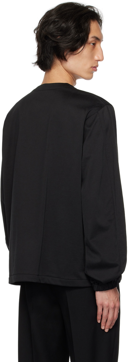 Jil Sander Black Zip Sweatshirt