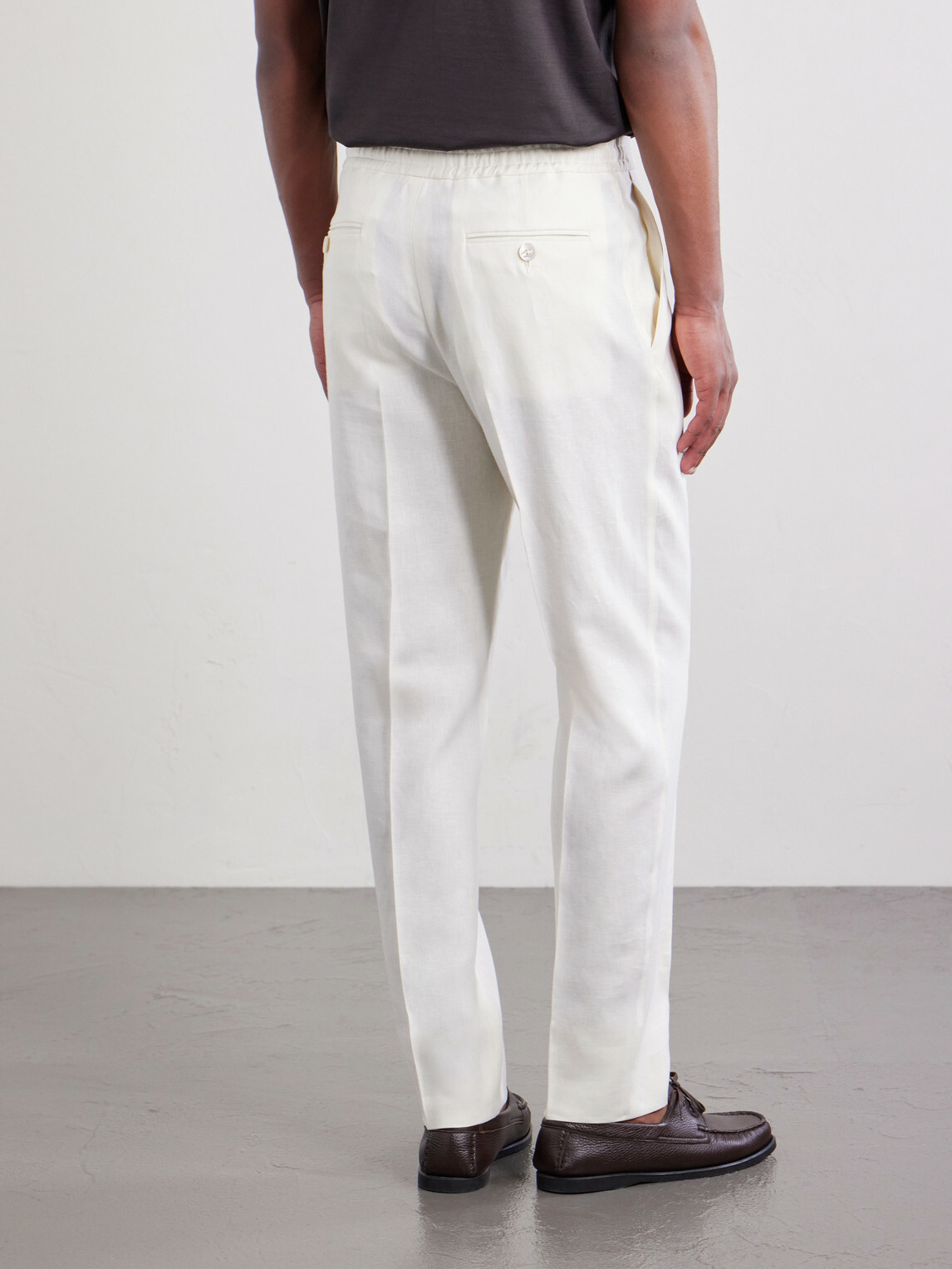 Zegna - Straight-Leg Linen-Twill Trousers - Neutrals