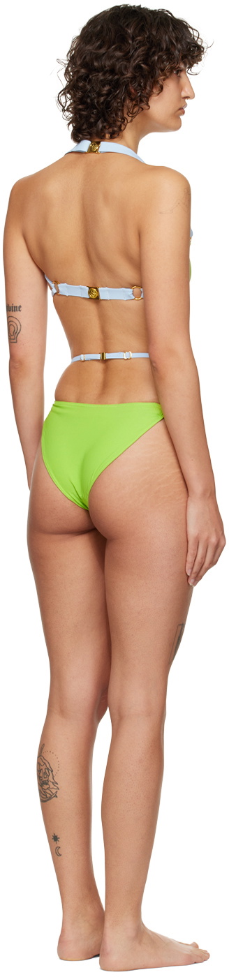 RoomSERVICE888 SSENSE Exclusive Blue & Green Strappy Bikini