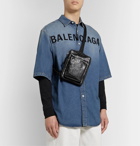 Balenciaga - Arena Logo-Print Creased-Leather Messenger Bag - Black