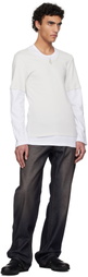 Magliano White & Beige Trauma Superslim T-shirt