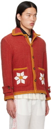 HARAGO Red Appliqué Jacket