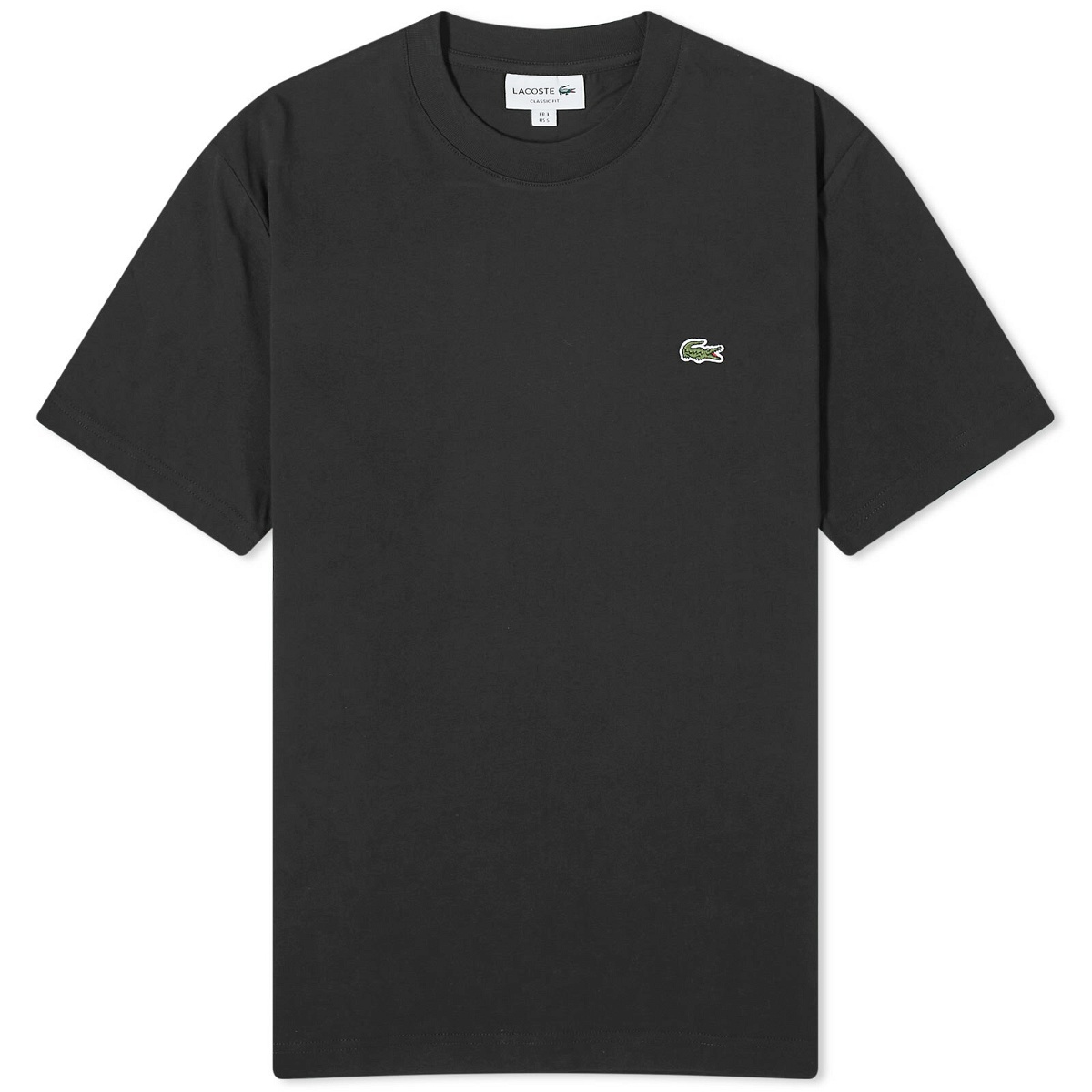 Photo: Lacoste Men's Classic Cotton T-Shirt in Black