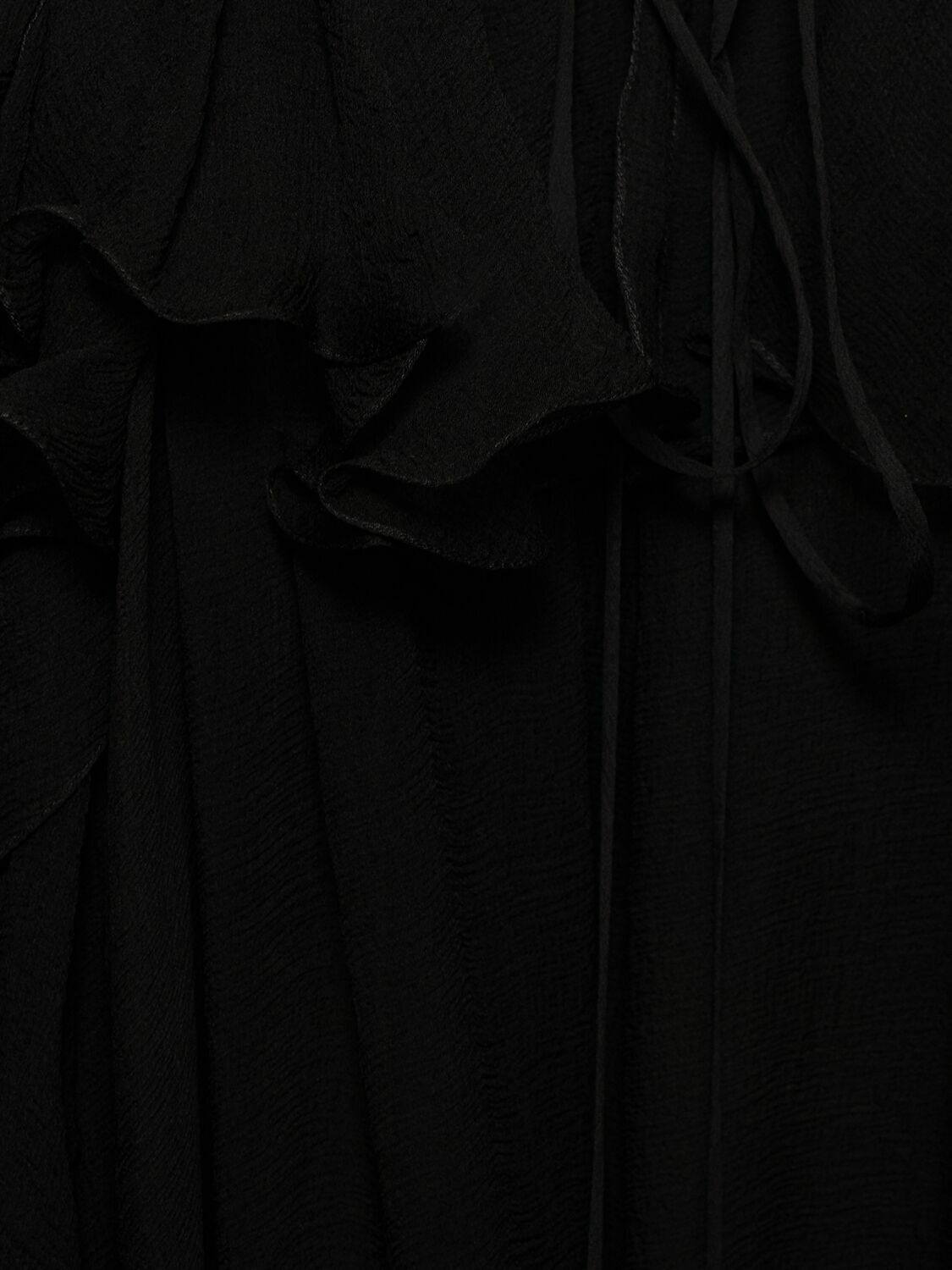 CHLOÉ Ruffled Sheer Mini Dress