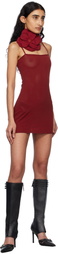Fancì Club Red Sawft Bodycon Minidress