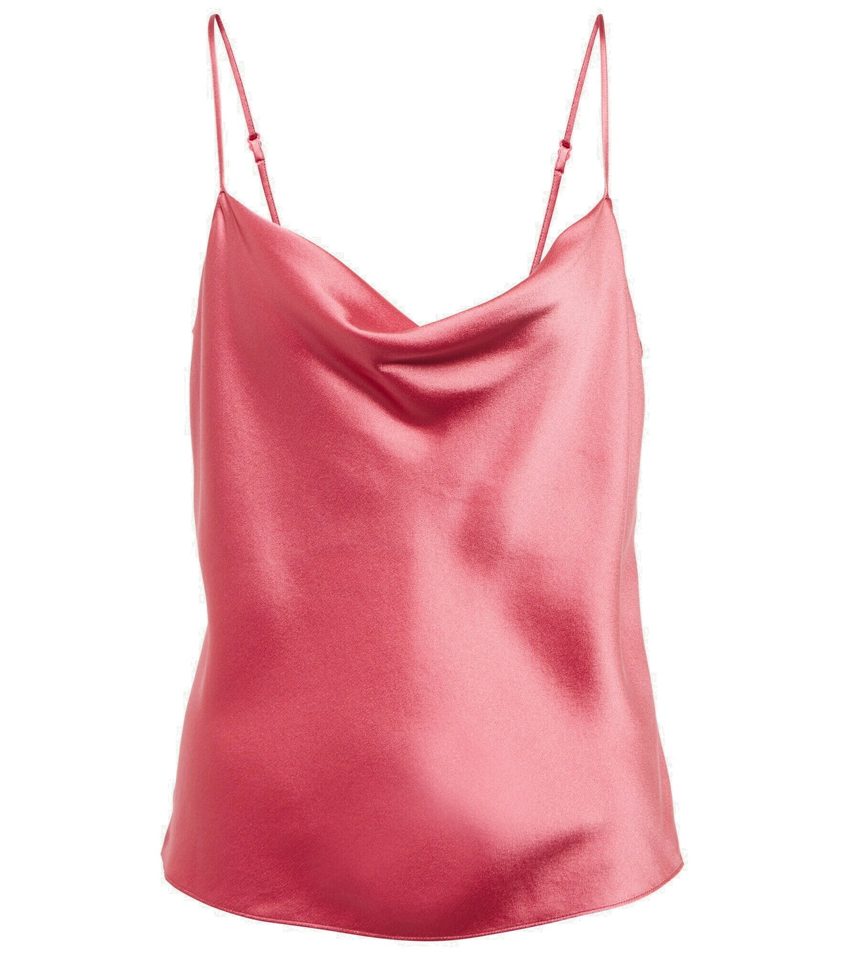 Vince - Cowl-neck silk satin camisole Vince