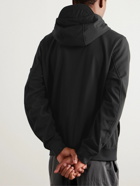 Stone Island - Logo-Appliquéd Shell Hooded Jacket - Black