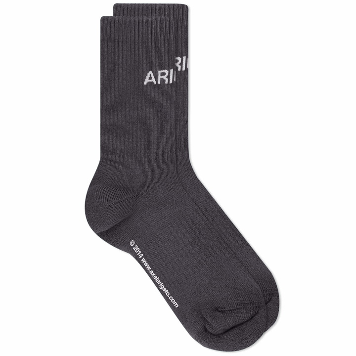 Photo: Axel Arigato Women's Arigato Logo Tube Sock in Volcanic Ash