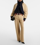 Jean Paul Gaultier Cutout cotton wide-leg pants