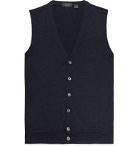 Incotex - Wool-Blend Sweater Vest - Blue