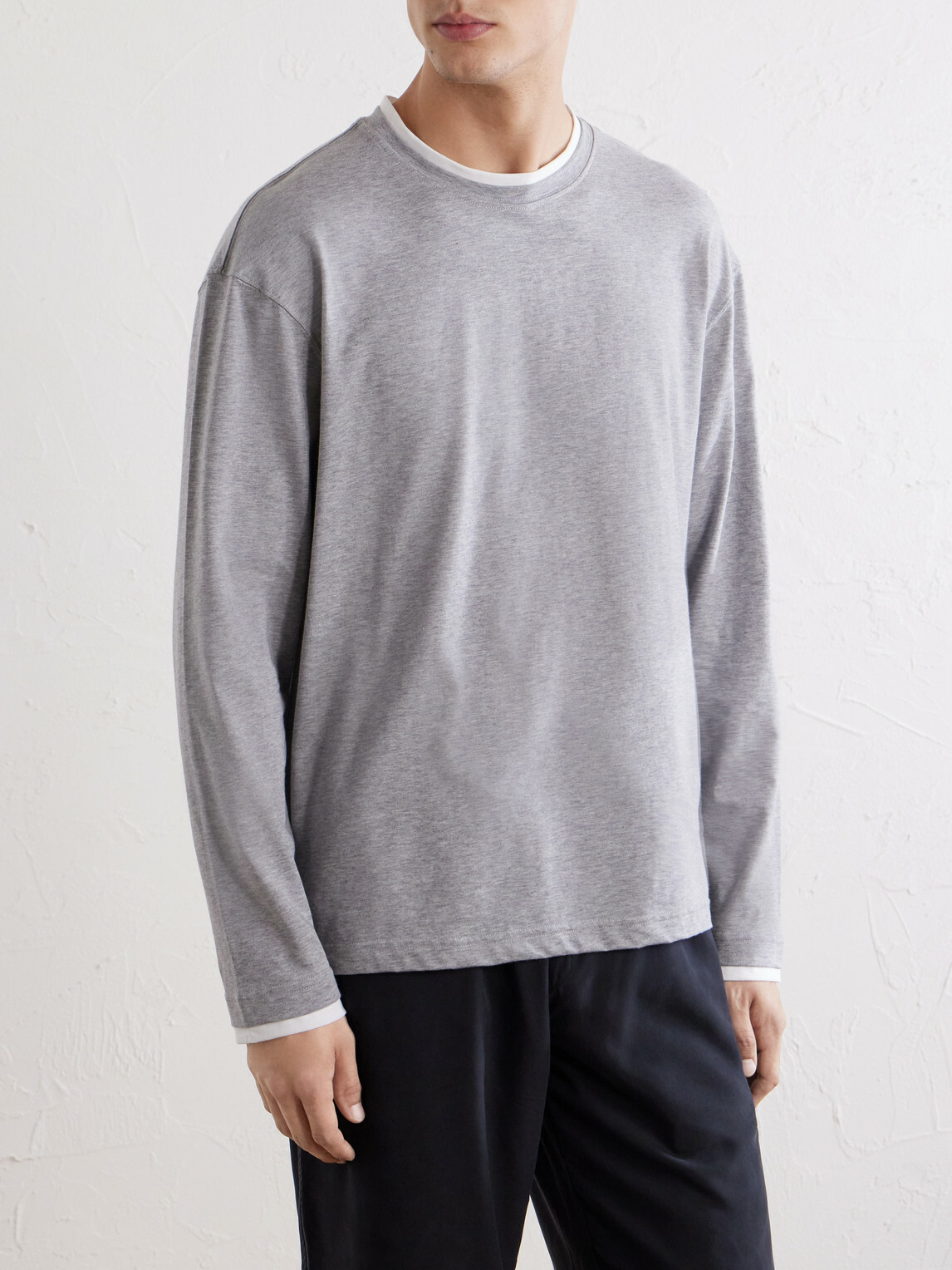 Lardini - Cotton-Jersey T-Shirt - Gray