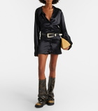The Attico Robin leather knee-high boots