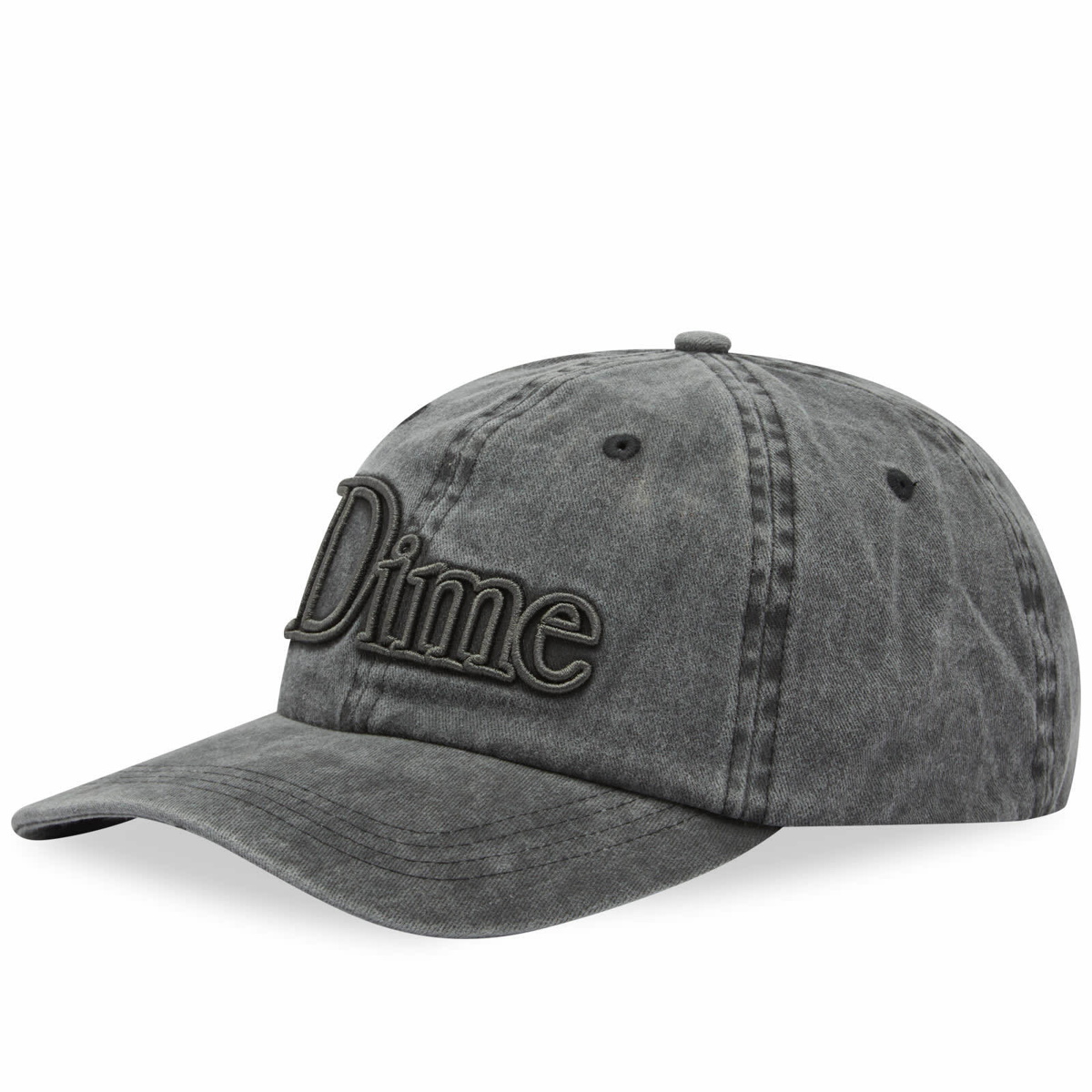 Dime Men's Classic 3D Logo Cap in Black Washed Dime
