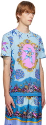 Versace Blue Trésors De La Mer T-Shirt