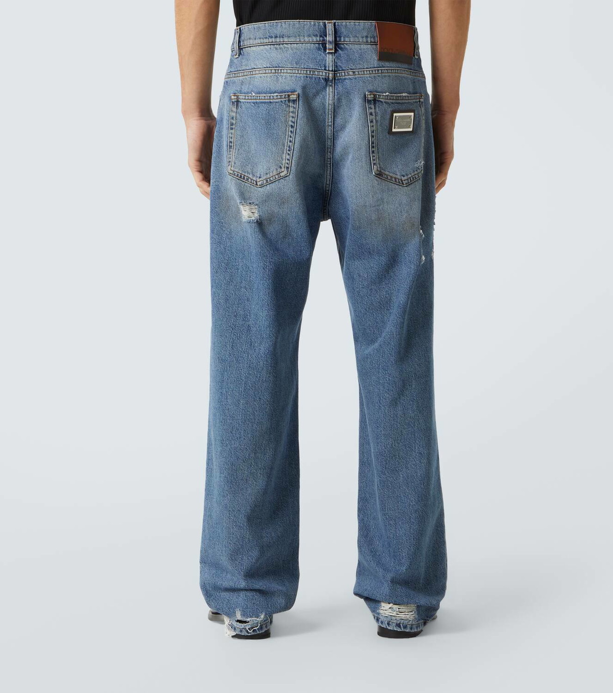 Dolce&Gabbana Distressed wide-leg jeans Dolce & Gabbana