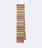 Isabel Marant Mouna striped mohair and wool-blend scarf