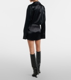 The Attico Satin shirt dress