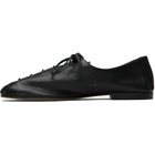 HEREU Black Plegada Shiny Oxfords