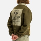 Brain Dead Men's Equipment Fleece Pullover Jacket in Olive