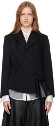 Comme des Garçons Black Ruffle Trim Blazer