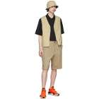 Y-3 Khaki Canvas Workwear Shorts
