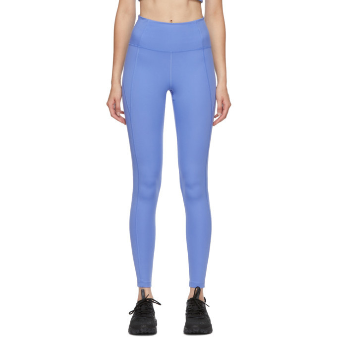 Girlfriend Collective Blue High-Rise Compressive Leggings Girlfriend ...