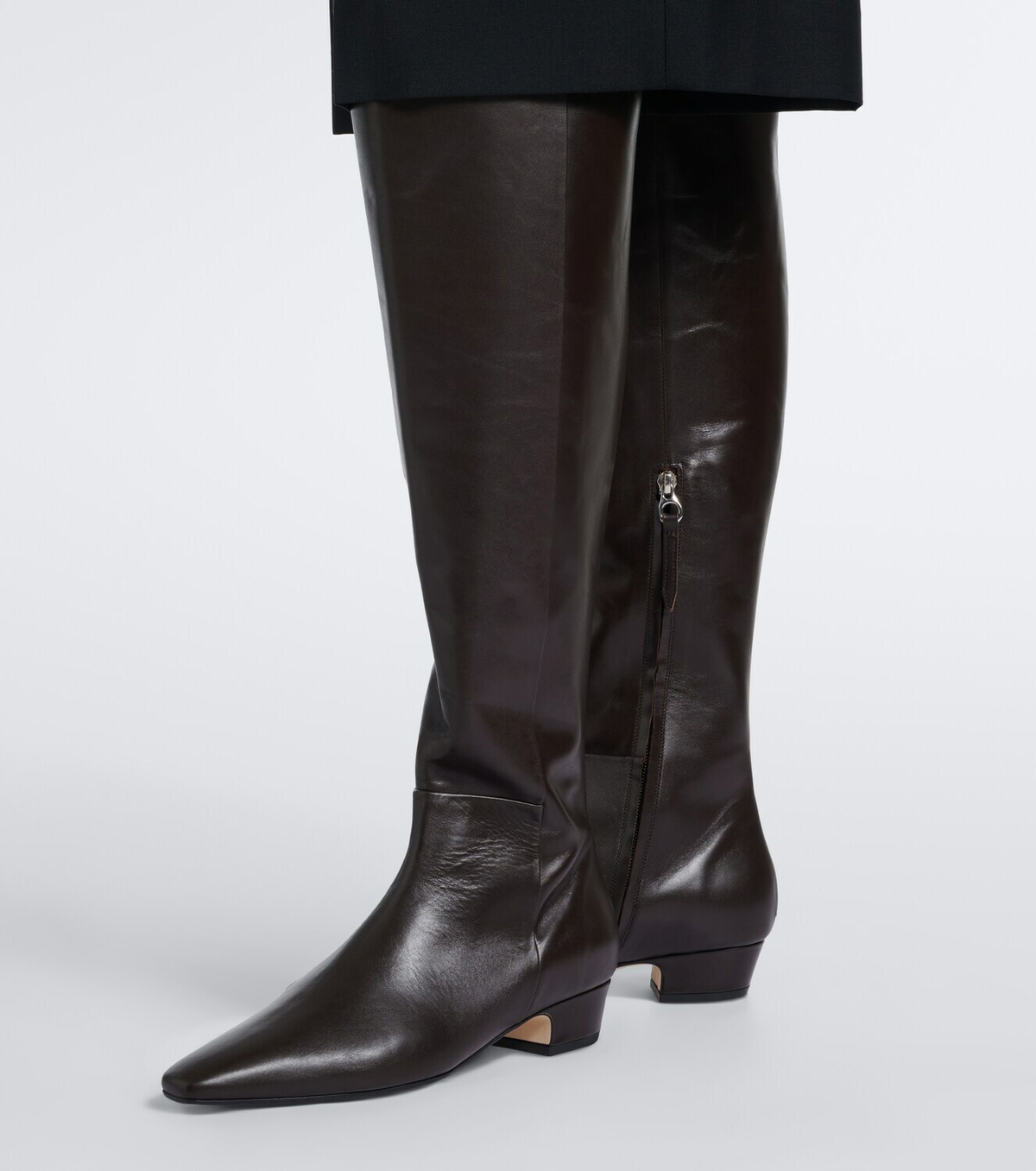 Aeyde Ilaria leather over-the-knee boots