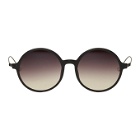 Ann Demeulemeester Black Linda Farrow Edition Matte Round Sunglasses