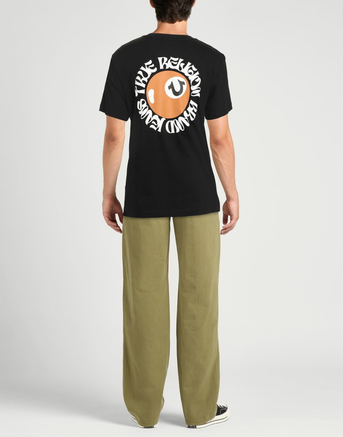 True Religion Mens T-shirt in Black