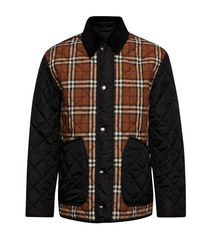 Photo: Burberry Checked quilted jacket