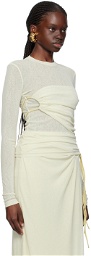 Nanushka Off-White Deva Long Sleeve T-Shirt