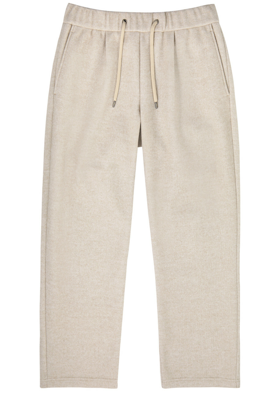 Herno Brushed Felt Sweatpants Cream