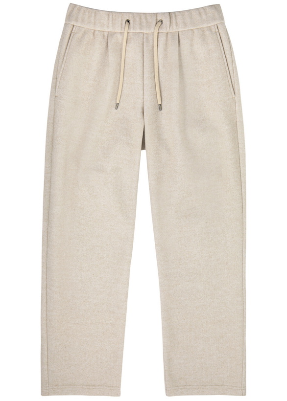 Photo: Herno Brushed Felt Sweatpants Cream