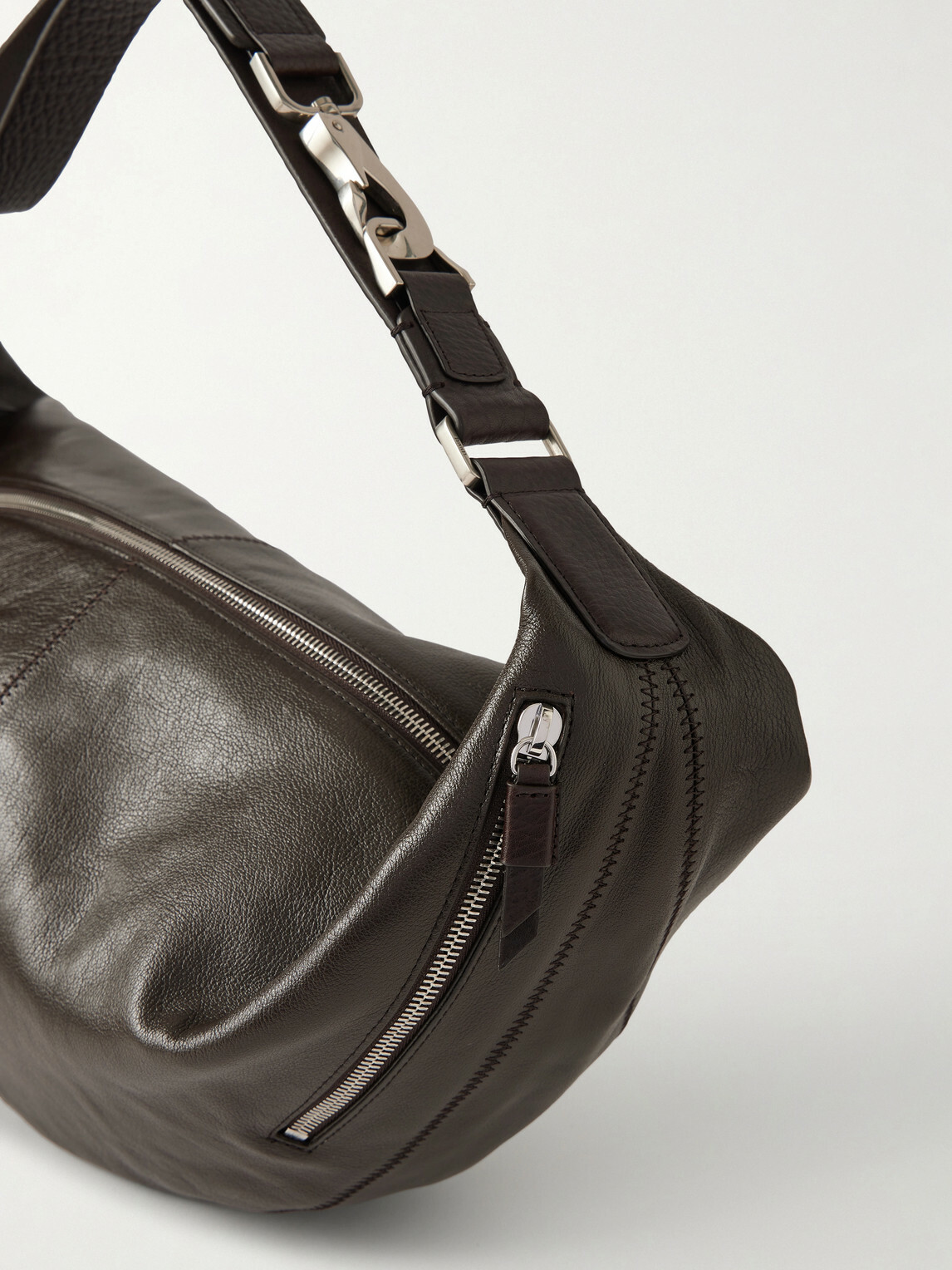 LEMAIRE - Quiver Clip Leather Messenger Bag