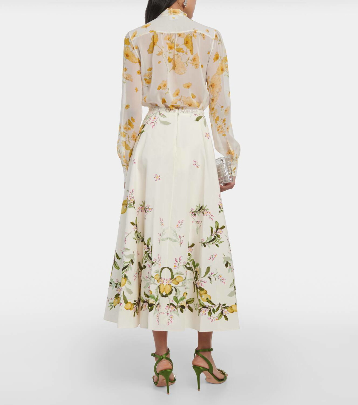 スカート Giambattista Valli Floral embroidery skirt Giambattista Valli floral-embroidered Tulle Maxi Skirt