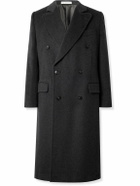 UMIT BENAN B - Posillipo Double-Breasted Brushed Cashmere Coat - Gray