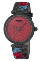 Rebel Carroll Gardens Burgundy Dial Ladies Watch RB112-6181