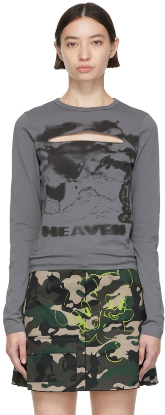Photo: Marc Jacobs Heaven Gray Cotton Long Sleeve T-Shirt