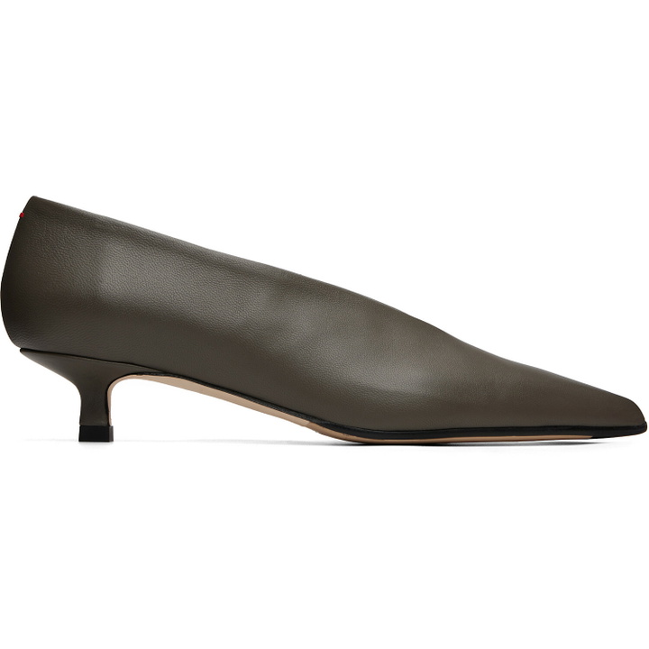 Photo: Aeyde Taupe Clara Pointed-Toe Heels