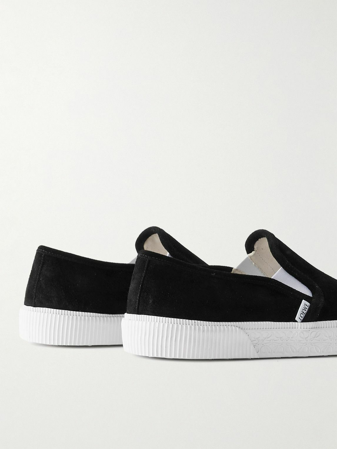 LOEWE - Paula's Ibiza Terra Vulca Suede Slip-On Sneakers - Black