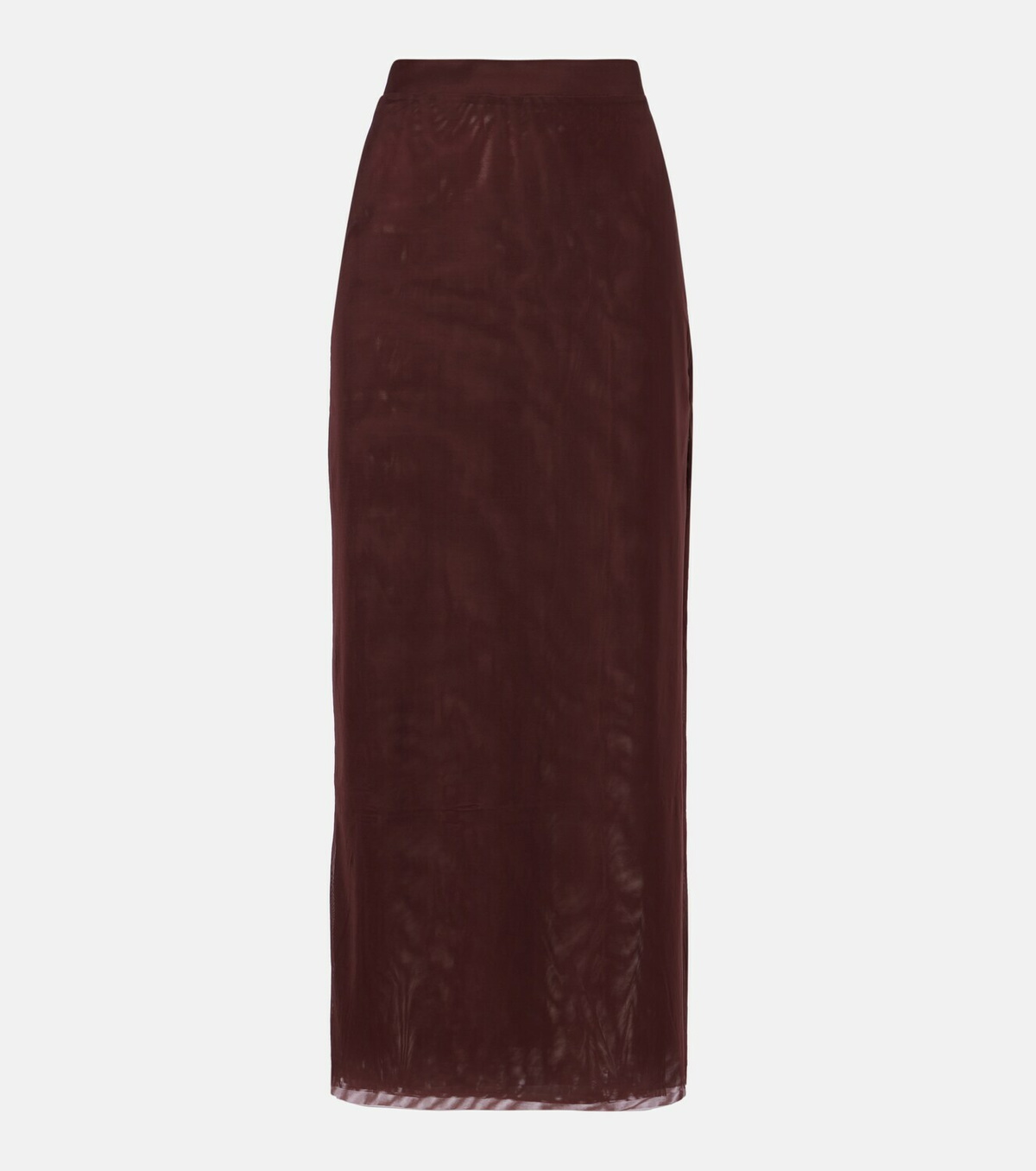 SIR High-rise jersey midi skirt