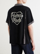 Human Made - Logo-Embroidered Poplin Shirt - Black