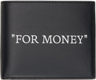 Off-White Black Quote Bookish Wallet