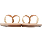 Ancient Greek Sandals Beige Saionara Raffia Flip-Flops