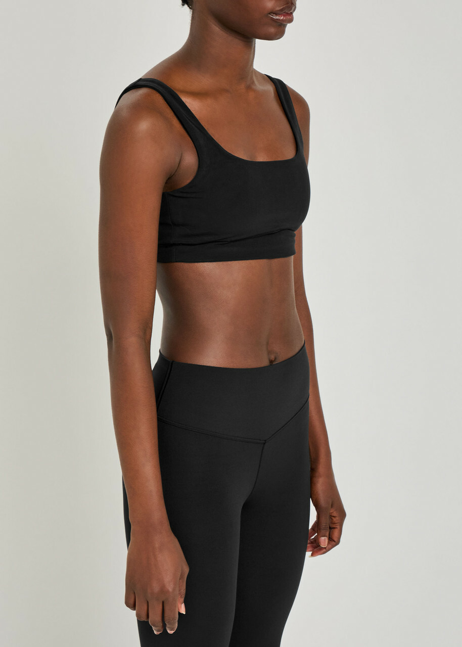 Vuori Alltheform Stretch-jersey Soft-cup bra Black
