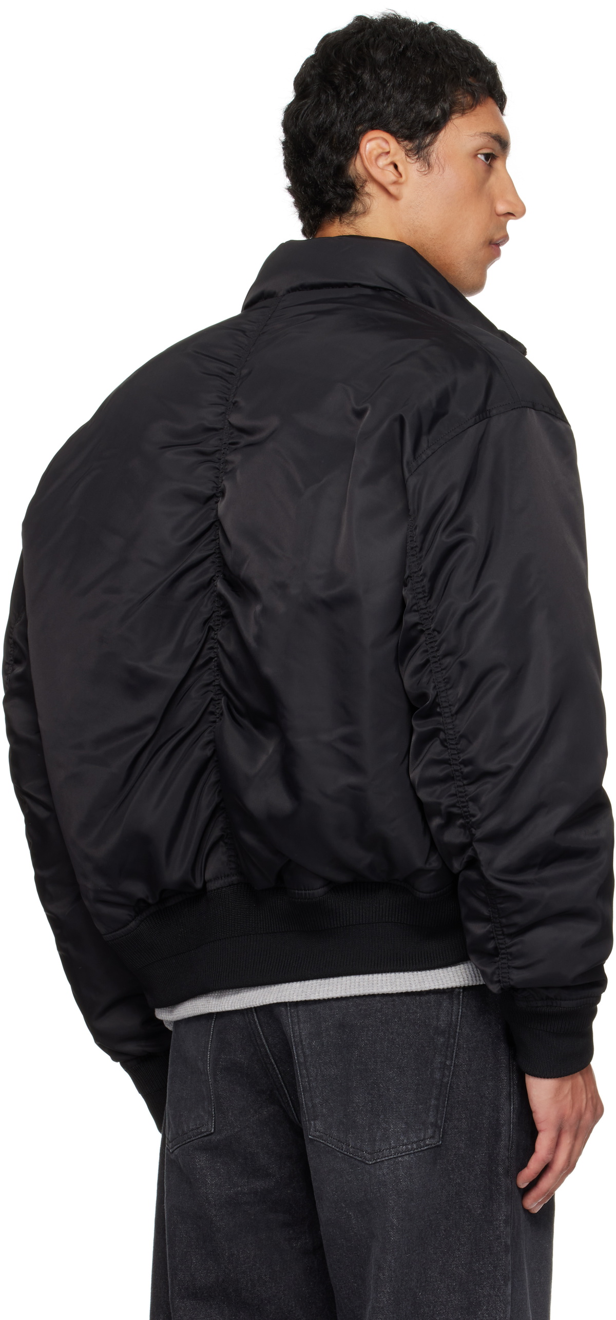 COOR Black Stand Collar Neck Down Jacket COOR COOR Black Stand Collar Neck Down Jacket COOR