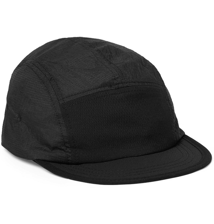 Photo: Satisfy - Shell and Ripstop Trail Running Cap - Black